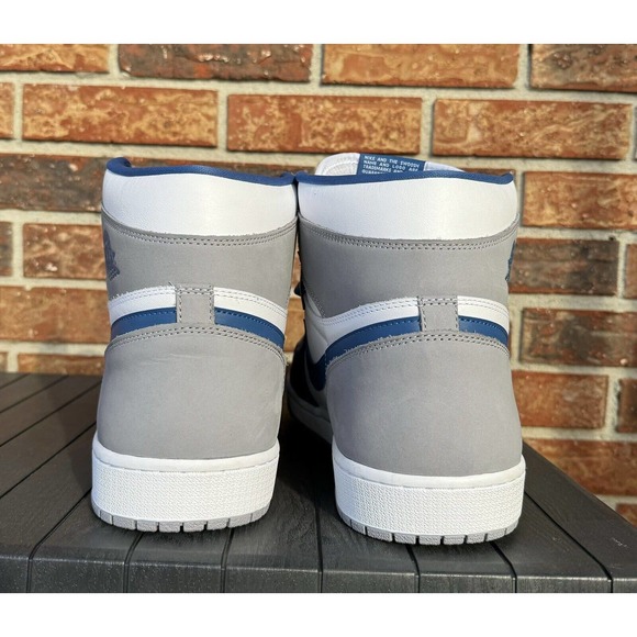 BRAND NEW 2023 NIKE AIR JORDAN 1 HIGH OG TRUE BLUE SZ 18‎ DZ5485 410 SNEAKERS - Picture 3 of 9